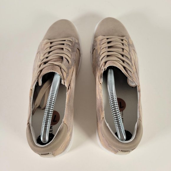Kenneth Cole Taupe Camo Kam EO Suede Sneakers Women Size 7.5 NWOT - Picture 6 of 11